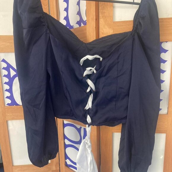 Collective the Label navy boustier blouse - Picture 5 of 5